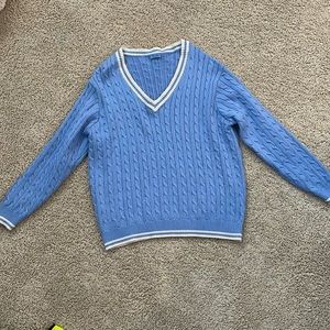 Brandy Melville John Galt Women’s Sweater Cable Knit V neck one size
